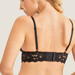 Women's Lace Nursing Bralette Black