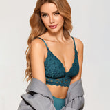 Women's Lace Nursing Bralette Spruce Green