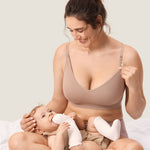 Women's Seamless Soft Knit Nursing Bra Black
