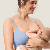 Women's Ribbed Scoop Nursing Bralette Hazelnut