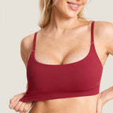 Women's Ribbed Scoop Nursing Bralette Moonlight Blue