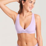 Women's Crossover Racerback Nursing Bra Warm Beige