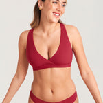 Women's Crossover Racerback Nursing Bra Wheat Beige