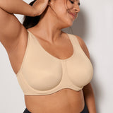 Women's High Impact Sports Bra Beige @model_info:A3