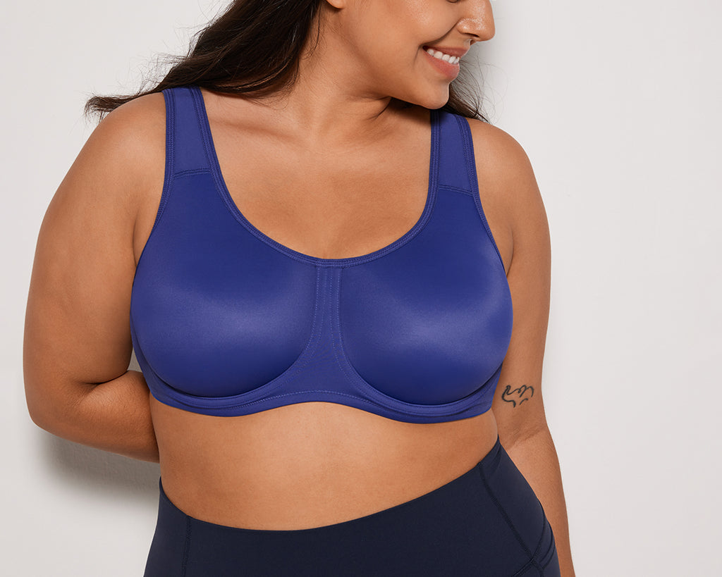 Women's High Impact Sports Bra Midnight Blue @model_info:Blue