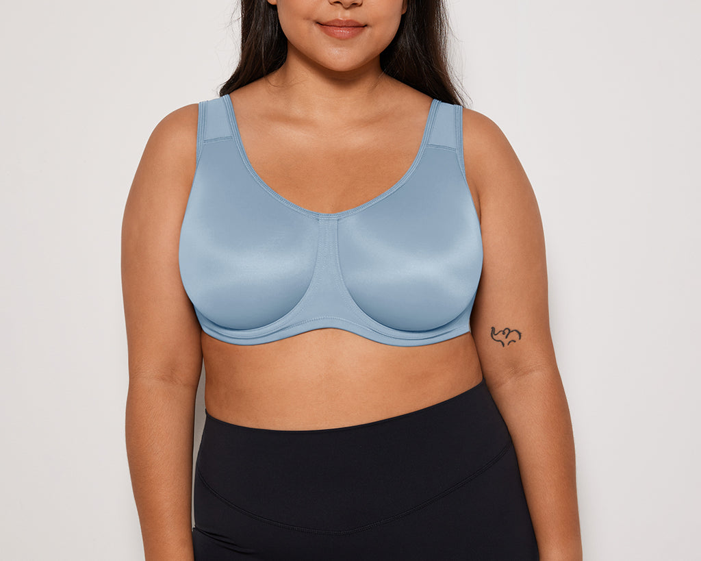Women's High Impact Sports Bra lotus root grey @model_info:root