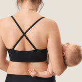 Women's Ribbed Scoop Nursing Bralette Hazelnut