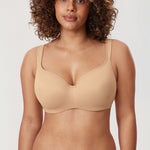 Women's Seamless Underwire Bra Warm Beige