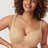 Women's Seamless Underwire Bra Warm Beige