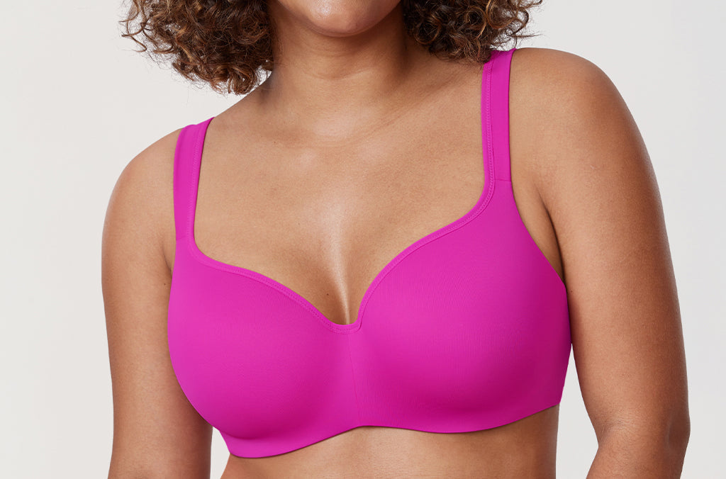 Women's Seamless Underwire Bra Rose Purple