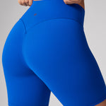 Women's Hugcurve No Front Seam Biker Shorts 6" Lightning Blue
