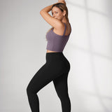 Women's Hugcurve Hidden Scrunch Butt Leggings 25" - No Front Seam Black