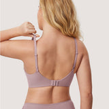 Women's T-shirt Push Up Bra Sea Fog