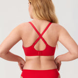 Women's Everyday Push Up Bra Deep Red