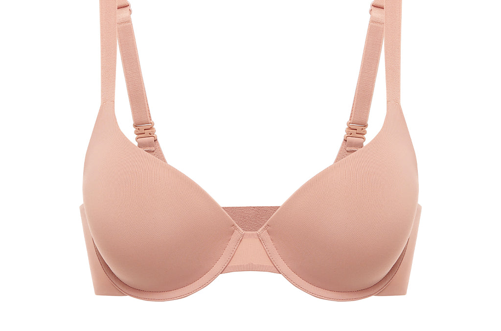 Women's Plunge Contour Bra Cream Coffee