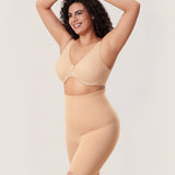 Women's High Waisted Shapewear Short Soft Tan