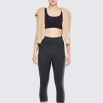 CRZ YOGA Women's Cross Back Sports Bra Grey Sage