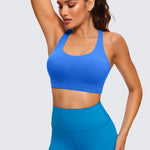 CRZ YOGA Women's Cross Back Sports Bra Arctic Plum