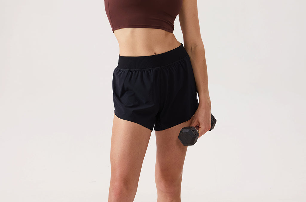 Women's Racerback Longline Sports Bra Taupe