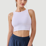 Women's Racerback Longline Sports Bra Black