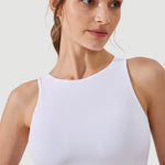 Women's Racerback Longline Sports Bra Black