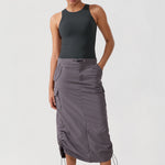 Women's Waist Length Racerback Tank Top Melanite