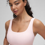CRZ YOGA Women's U Back Sports Bra Strawberry Pink