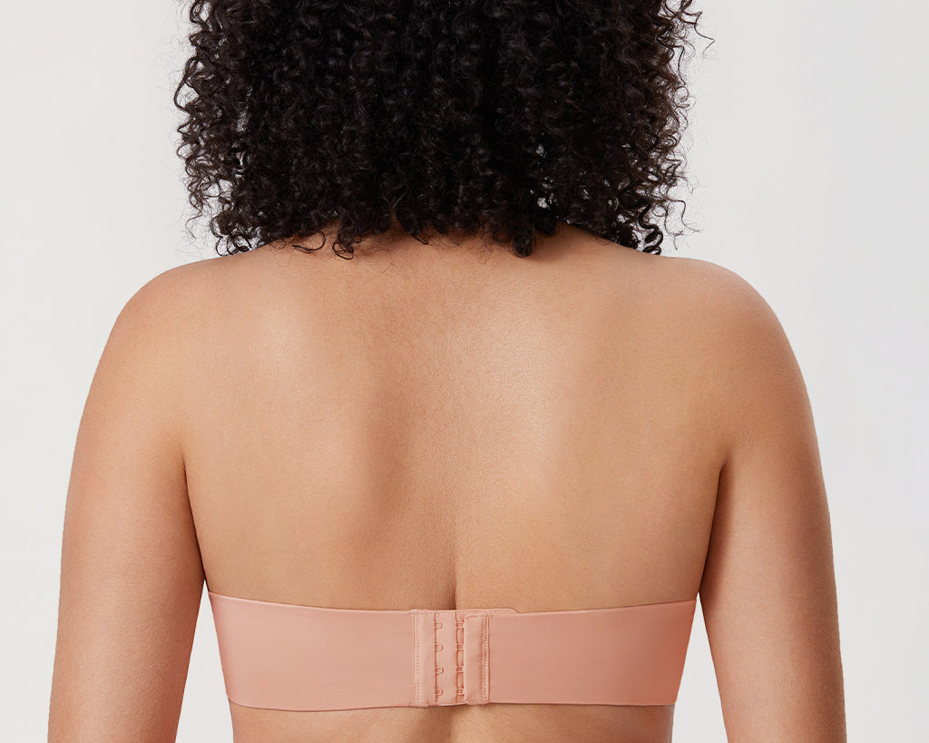 Women's Bandeau Strapless Bra Blush Beige