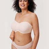 Women's Bandeau Strapless Bra Coconut White
