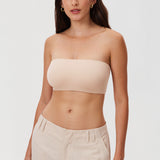Women's Seamless Bandeau Bra Black