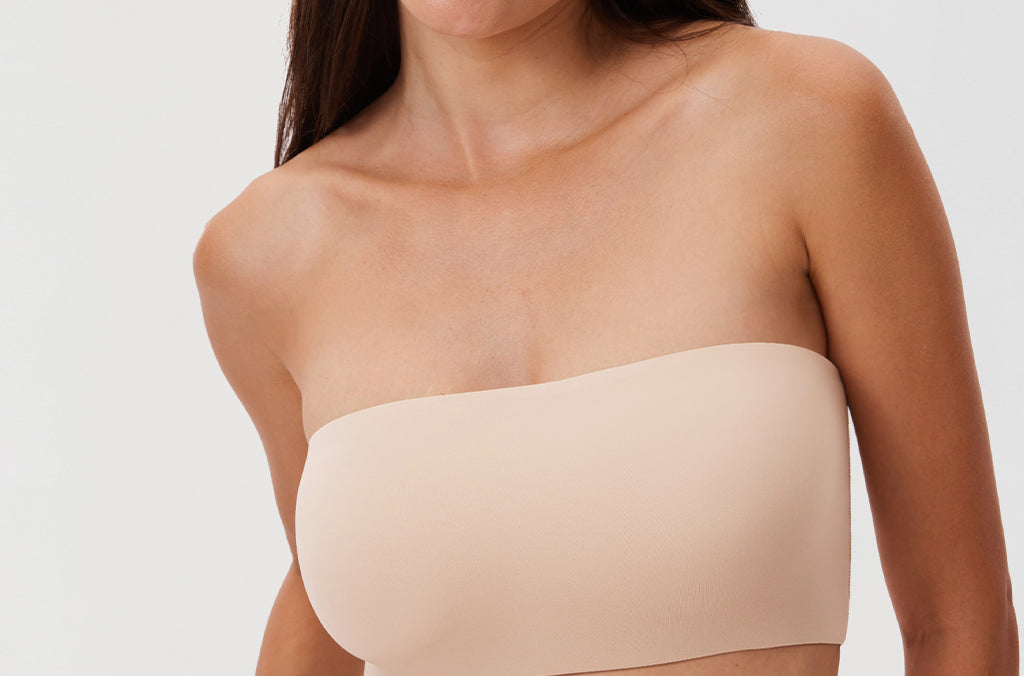 Women's Seamless Bandeau Bra Black
