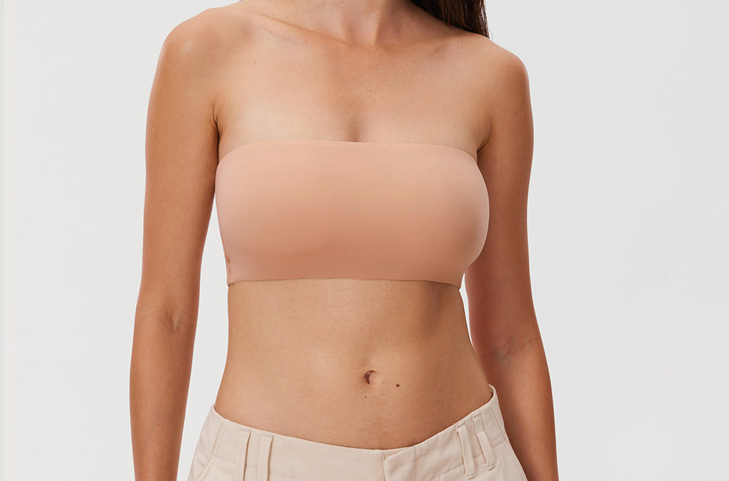 Women's Seamless Bandeau Bra Light Oatmeal