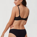 Women's Mesh Plunge Bra Black