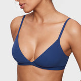 Women's Soft Triangle Bralette Nightfall Blue
