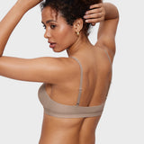 Women's Soft Triangle Bralette Rose Gray