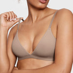 Women's Soft Triangle Bralette Rose Gray