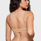 Women's Inbarely® Soft Deep V Triangle Bralette Warm Beige