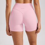 INGIA Womens High Waist No Front Seam Scrunch Butt Biker Shorts 5'' V-Back Scrunch Booty Gym Workouts Royal