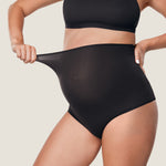 Women's High Waist Full Coverage Maternity Panties 2 Pack Black (2 Pack) @model_info:SHOPIFY3