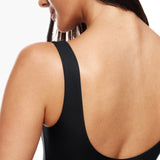Women's Square Neck Bodysuit Black