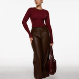 Women's Single-Layer Basic Long Sleeve Shirts Andorra