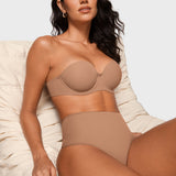 Women's Cozy High Waisted Thongs 3 Pack Gravel (3pack)