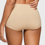 Women's Soft Mid Waist Boy Shorts 3 Pack Light Oatmeal (3pack)