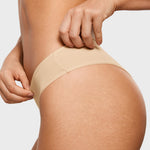 Women's Smooth High Cut Cheeky Briefs 3 Pack Light Oatmeal (3pack)