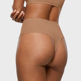 Women's Seamless High Rise Thongs 3 Pack Gravel (3pack)