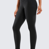 Women's Double Waistseam Leggings 25" Red Merlot