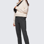 Women's Stretch Drawstring Jogger with Pockets 28'' Black