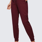 Women's Stretch Drawstring Jogger with Pockets 28'' Milky White