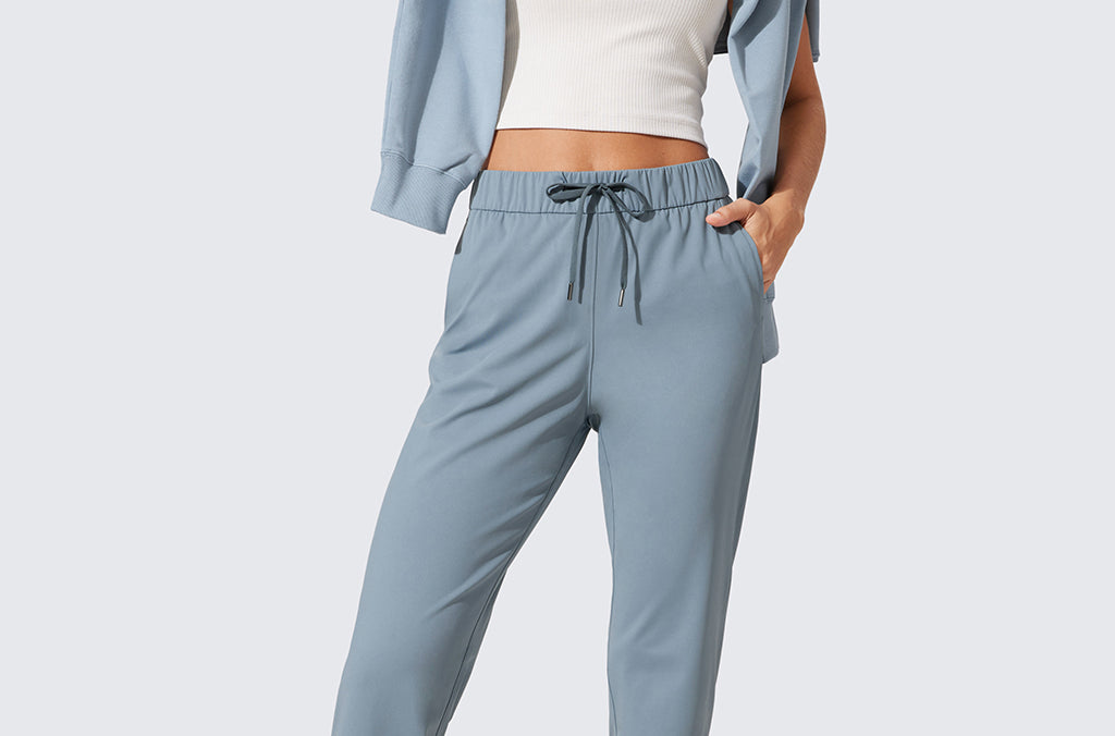 Women's Stretch Drawstring Jogger with Pockets 28'' Belgian Blue