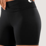 Women's Sleek Biker Shorts 6" Black